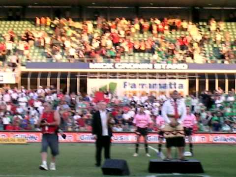 Sefo Vaivao singing Tongan national Anthem Tonga VS Ireland