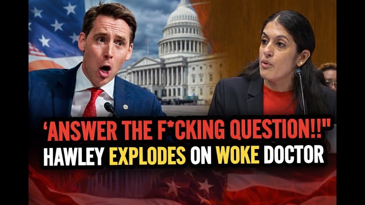 FED UP Senator Hawley Furiously BLASTS Woke Doctor for Dodging Simple Questions
