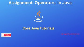 Assignment Operators in java