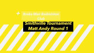 Smithville Tournament Fall 2023 Matt Andy Round 1