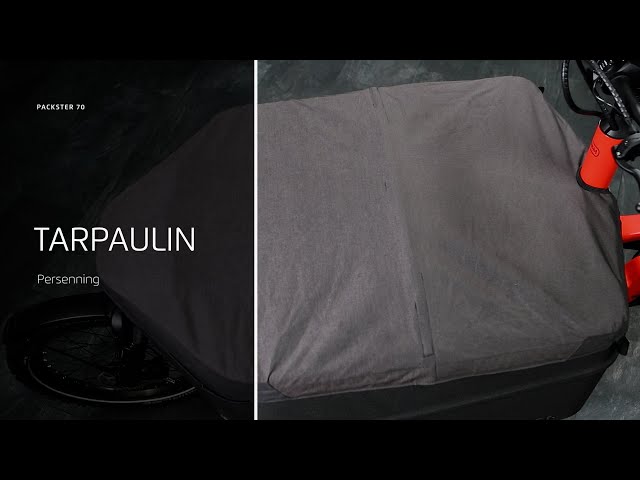 Packster 70: How to close the tarpaulin, or leave it half-open or