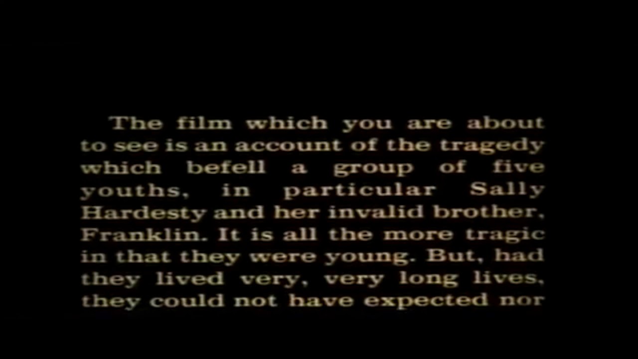 Texas Chainsaw Massacre Opening Narration (1974) narration 