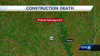 Iowa man dies after being struck by excavator