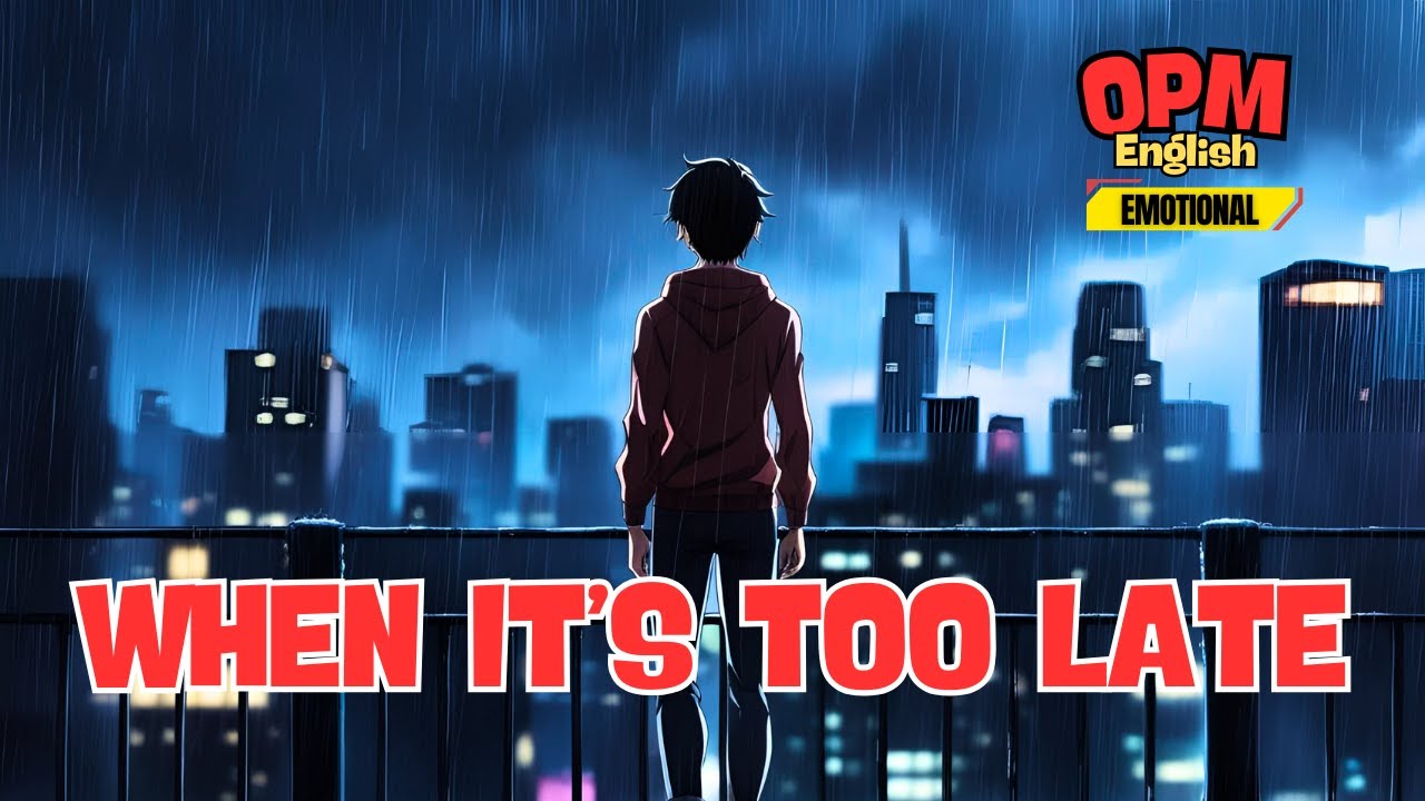 [ENG] WHEN IT'S TOO LATE (Full Lyric Video) - Emotional English Heartbreak Song