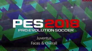 Pes 2018 Juventus Faces And Overalls