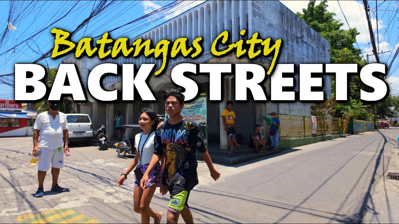 Walking Batangas City Back Streets  Batangas City Batangas Philippines 4K