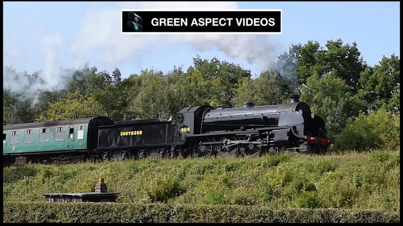 506 ascends the Hampshire Hills - Mid Hants Railway - 17/09/20