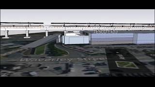 Long Eaton HS2 Viaduct - Full Animation with Train Sounds