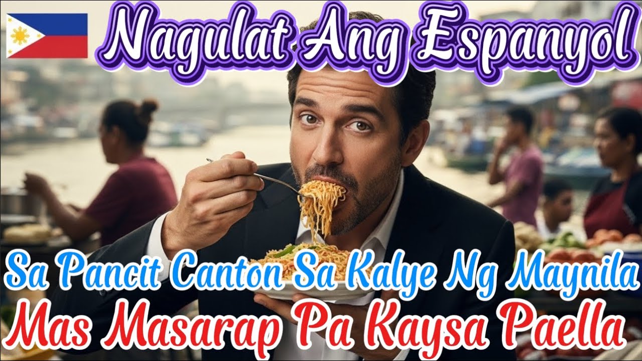 Nagulat ang Espanyol: Mas masarap ang Pancit Canton sa Maynila kaysa paella sa sariling bayan niya!