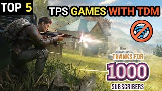 Top 5 OFFLINE TPS Games For Android With TDM Mod | Best Offline Games Like Pubg Mobile | 1k Special💝 screenshot 4