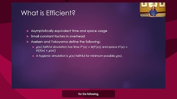 Jayson Lynch: Reversible Algorithms (from the CCC Reversible Computing Workshop)