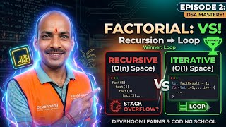 Factorial (N!) in JavaScript: Recursion vs Iteration (Stop Making This Mistake!) 🚀 September 2026