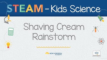 New Horizon Academy Kids STEAM Science Shaving Cream Rainstorm
