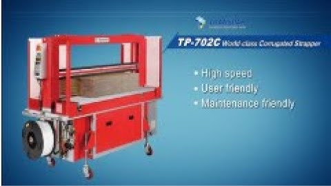 TP-702C Corrugated Strapper, Corrugated Bundler - TRANSPAK