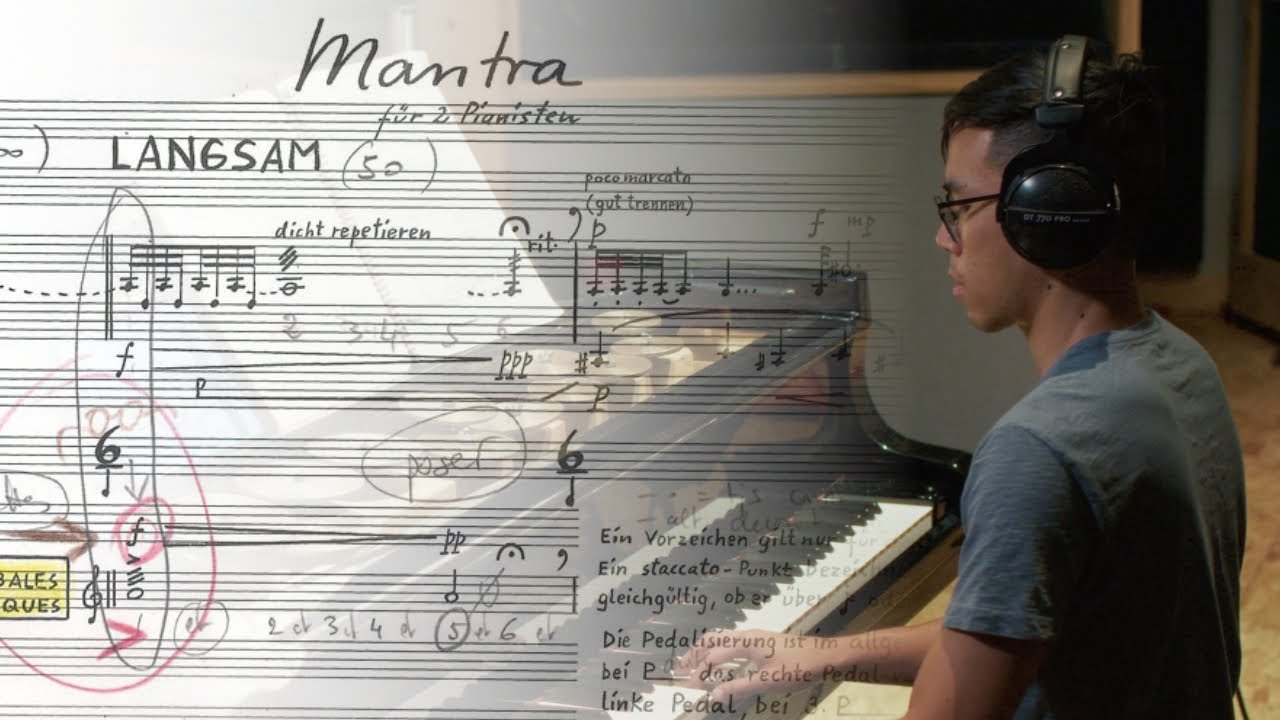 カールハインツ・シュトックハウゼンの『マントラ』（1970年）2人の