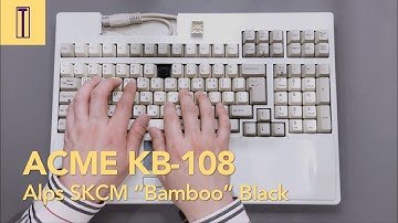 ACME KB-108 Server Rack Keyboard Typing (Alps SKCM "Bamboo" Black) 빈티지 알프스 흑축 서버랙 기계식 키보드 타건