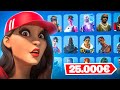 Je vous dvoile mon casier  25 000 sur fortnite     de 1000 skins