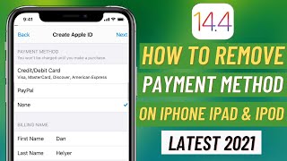 How Do i Remove Payment Method On My iPhone iPad & iPod ( iOS 14) Latest 2021 screenshot 1