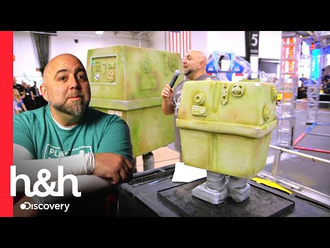 ¡Un pastel robot que camina y pesa más de 50 kilos! | Duff: Pasteles Asombrosos | Discovery H&H
