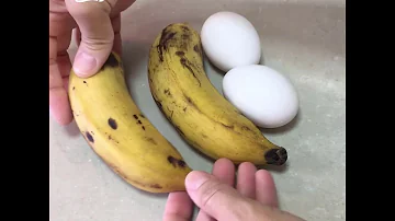 Pode misturar banana com ovo?