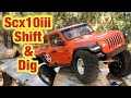 Axial SCX10iii Shift and Dig test