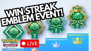 Emblem Winstreak Event LIVE! - Pokémon TCG Pocket