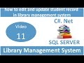 how to edit and update student record in library management system