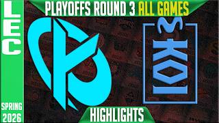 KC vs MKOI Highlights ALL GAMES | LEC Spring 2026 Playoffs | Karmine Corp vs Movistar KOI
