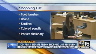 Jodi Arias' bizarre prison shopping list revealed