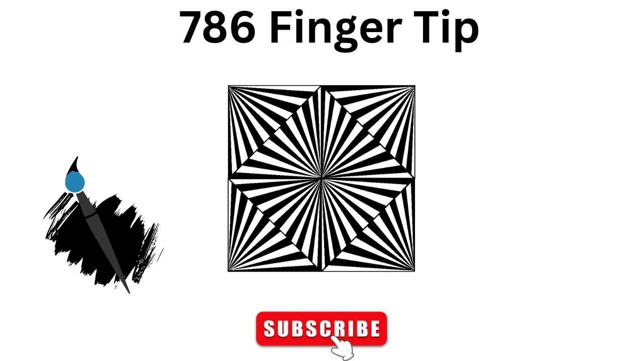 How to draw a optical illusion drawing in ms paint - YouTube