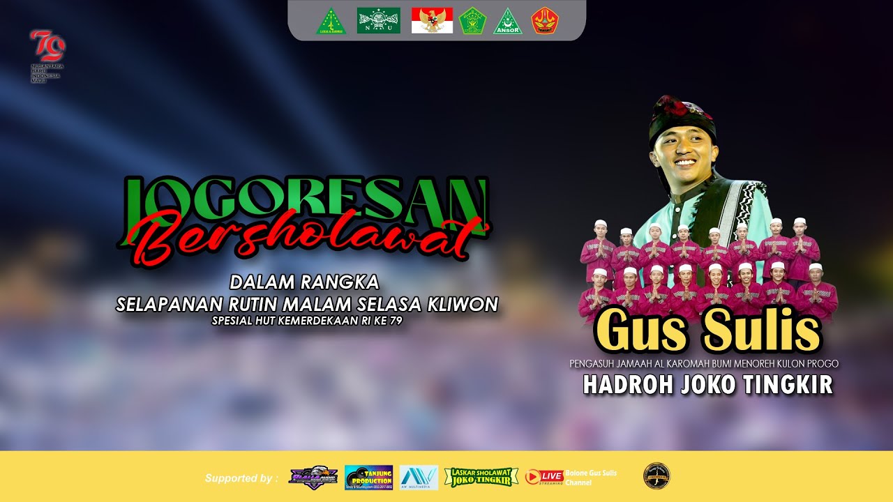 LIVE JOGORESAN BERSHOLAWAT RUTINAN MALAM SELASA KLIWON BERSAMA GUS SULISTIYONO & HADROH JOKO TINGKIR