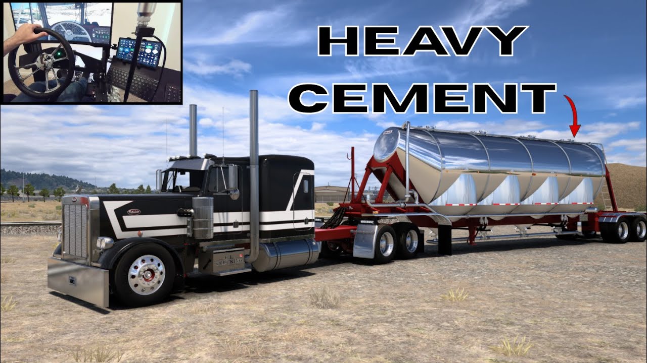 Concrete Hauler - (Custom Peterbilt 359) - CAT Power - American Truck Simulator