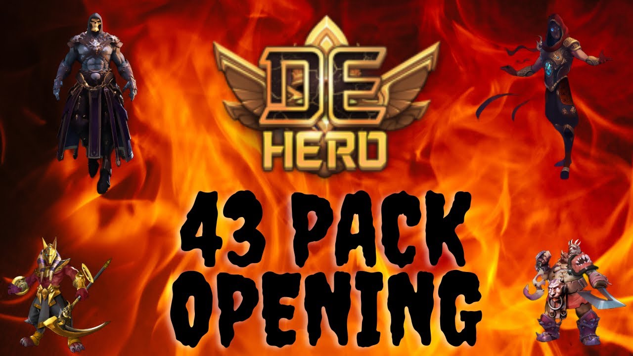 DeHero pack opening upcoming competitions to win on discord