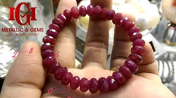 Vòng tay Ruby giác đỏ rực lung linh