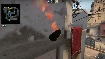shushan Mirage Short Molotov From Apartments (CS:GO Tricks)