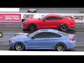 BMW M4 vs Mustang GT - drag racing