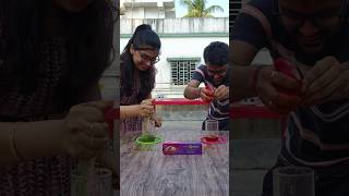 Sponge relay race || who did it faster !! #challenge #shorts #gameschallenge