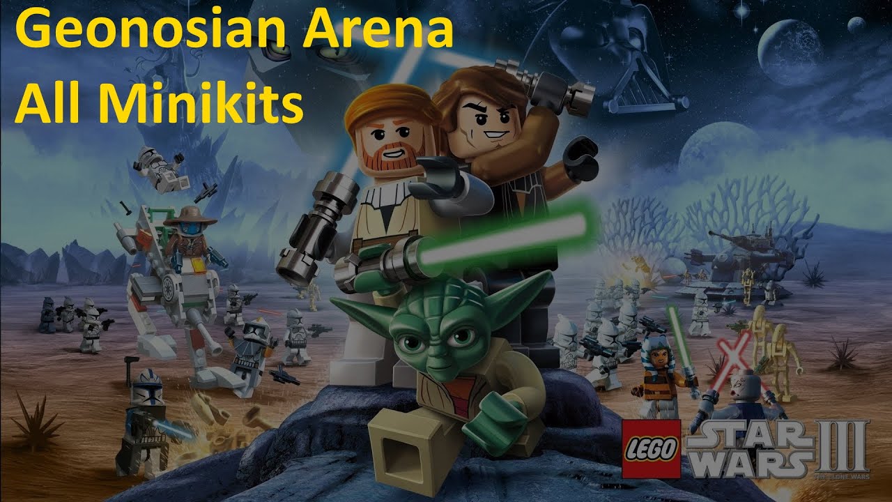 LEGO Star Wars III: The Clone - Geonosian Arena - All Minikits 100% Walkthrough YouTube