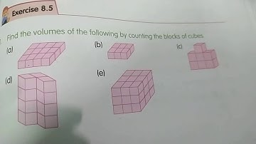 Math class 5(Perimeter, Area and volume) Ex. 8.5GD goenka public school