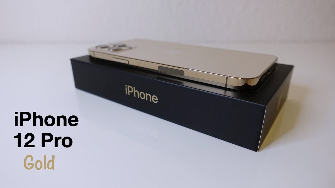 iPhone 12 Pro Gold Unboxing with MagSafe Charger and Gameplay