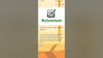 Selenium same origin policy #SureshSDETAutomation #selenium #interviewquestions