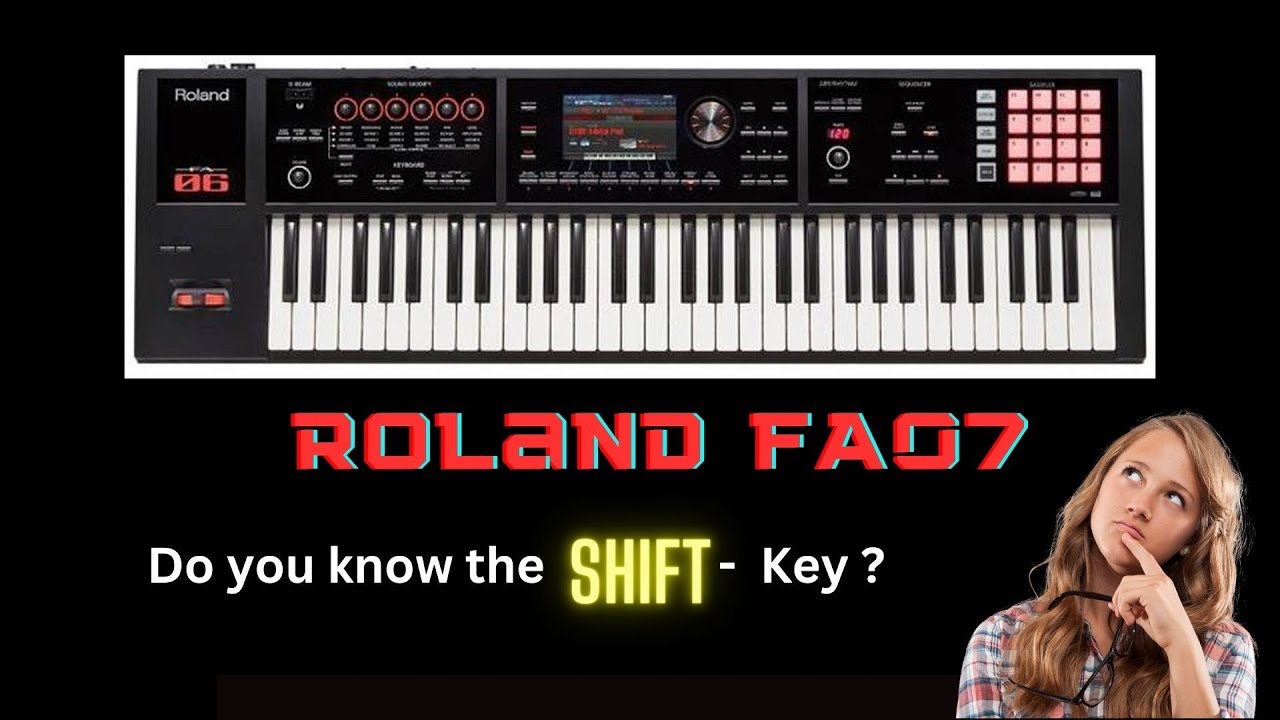 Roland Fa07 - the SHIFT - Key - YouTube