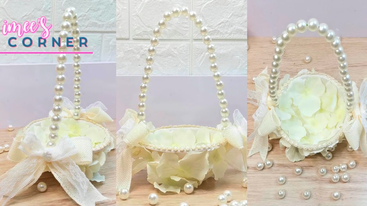 Diy Making  Wedding Basket || Flower Girl Basket for Wedding