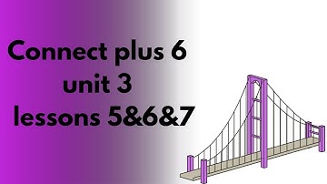 Connect plus 6/unit 3 /lessons 5&6&7
