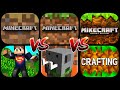 Minecraft trial vs minecraft pe vs mikecraft vs king craft vs craftsman vs crafting and building