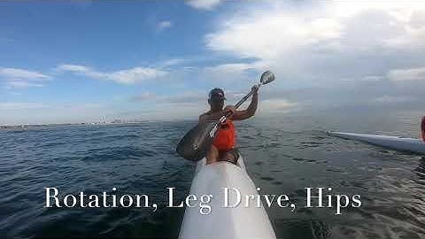 Novice Ocean Surfski - Rotation, Leg drive and Hips