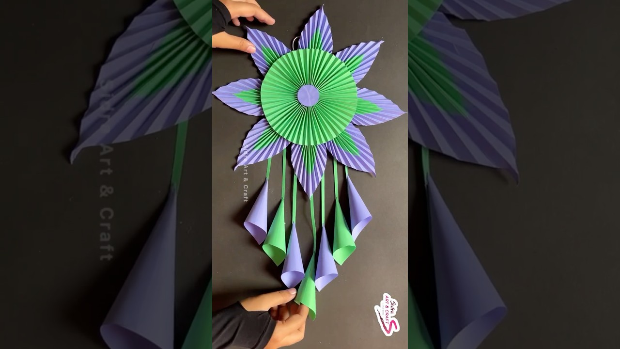 Красивые идеи для настенного украшения из бумажных цветов 💡 