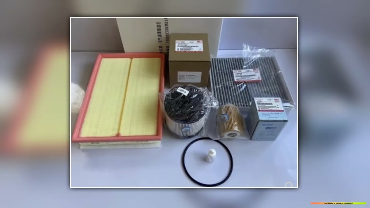 1kit Oil filter air fuel air condition filter for Chinese Great Wall new POER PAO Diesel Engine Aut