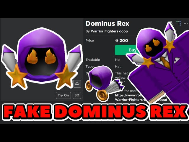 🤑RÁPIDO! DOMINUS A 200 ROBUX!🤑 #roblox 