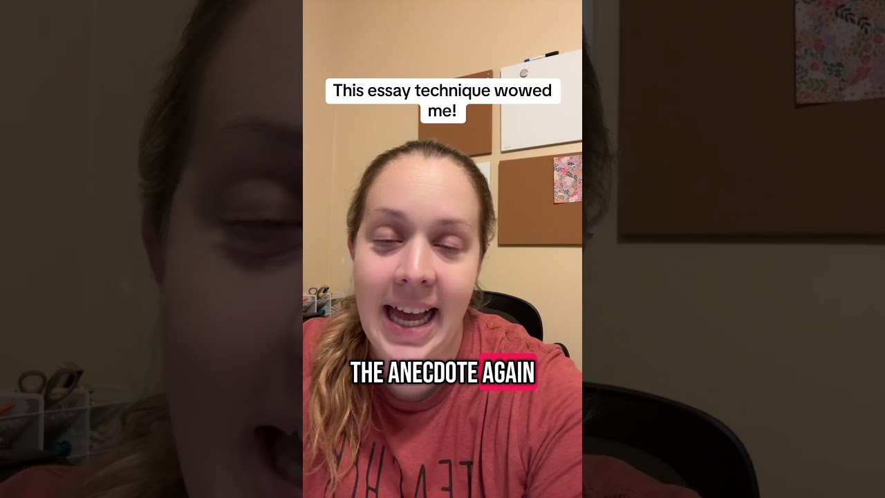 This Essay Technique Wowed Me I Loved The Student S Full Circle Anecdote For Q3 